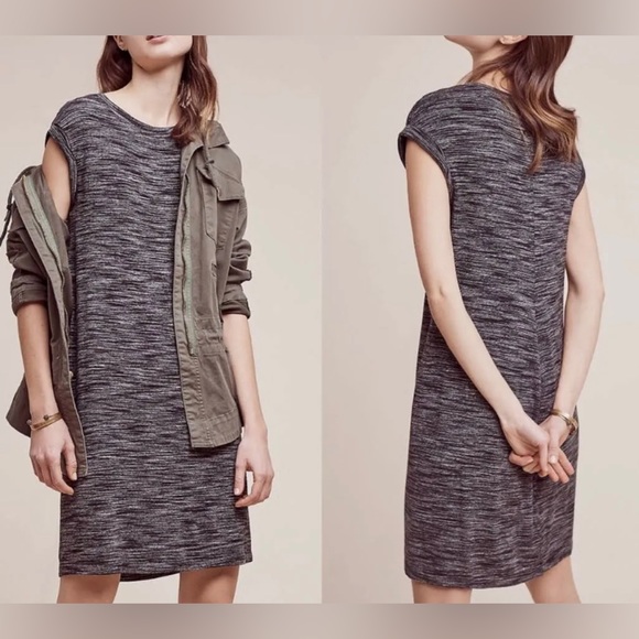 Cloth & Stone by Anthropologie Heather Grey Casual Shift Dress size XS/S - Picture 3 of 7